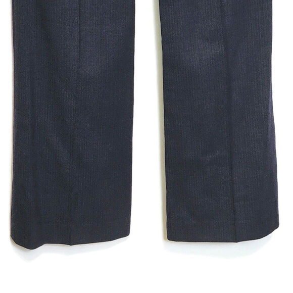 Theory Wool Blend Mid Rise Slim Bootcut Navy Blue Trouser Pant Size 4 - Picture 10 of 16